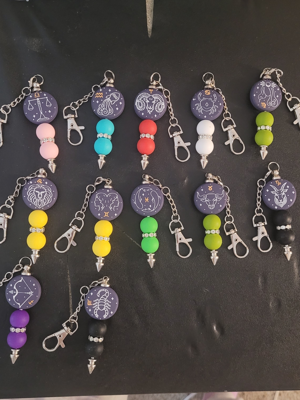 Zodiac Charm Keychains